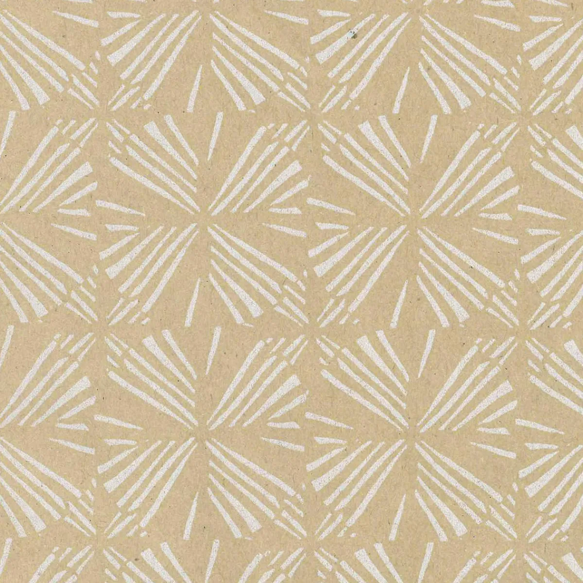 Sale DecoWoerner Recyceltes Kraftpapier Mit Weißen, Geometrischen Mustern – 50 M Geschenkpapier-Rolle braun
