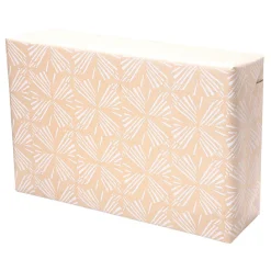 Sale DecoWoerner Recyceltes Kraftpapier Mit Weißen, Geometrischen Mustern – 50 M Geschenkpapier-Rolle braun