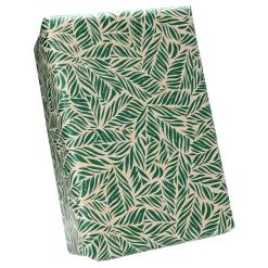 Clearance DecoWoerner Recyceltes Kraftpapier Mit en Palmwedeln – 50 M Geschenkpapier-Rolle grün