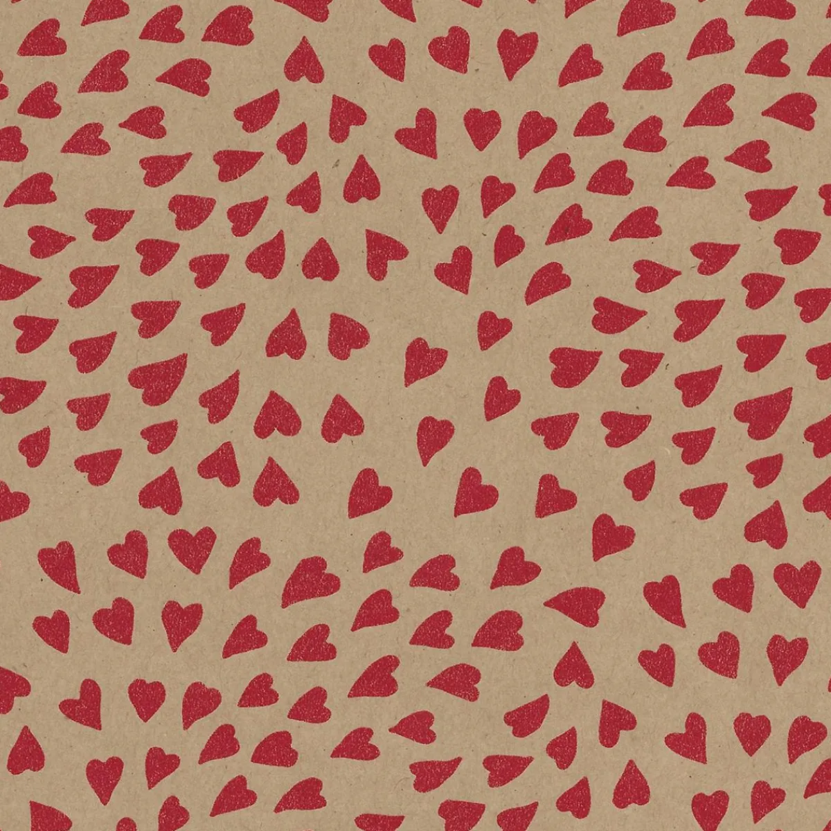 Sale DecoWoerner Recyceltes Kraftpapier Mit en Herzen – 50 M Geschenkpapier-Rolle rot