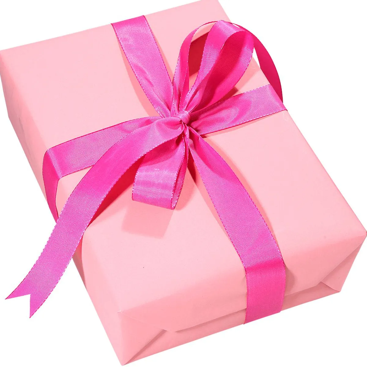 New DecoWoerner Recyceltes, Uni-Kraftpapier – 50 M Geschenkpapier-Rolle rosa