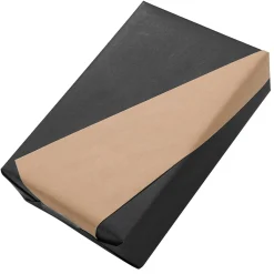 Outlet DecoWoerner Recyceltes, es Uni-Kraftpapier – 50 M Geschenkpapier-Rolle schwarz