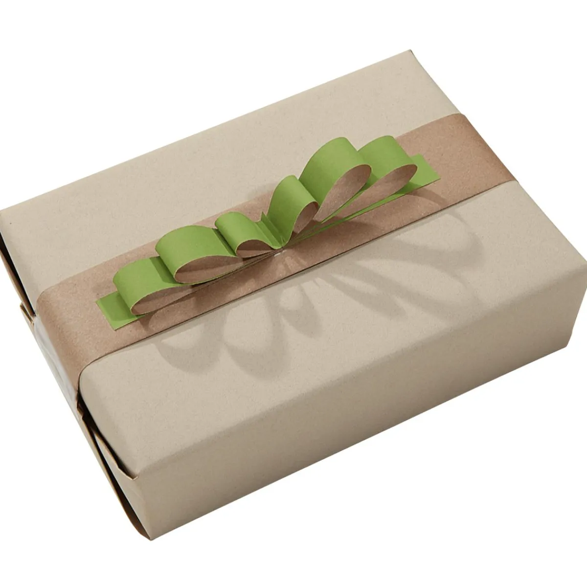 Hot DecoWoerner Recyceltes Uni-Kraftpapier In Sandfarben – 50 M Geschenkpapier-Rolle braun
