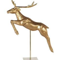 Outlet DecoWoerner Rentier 165 Cm, Springend gold