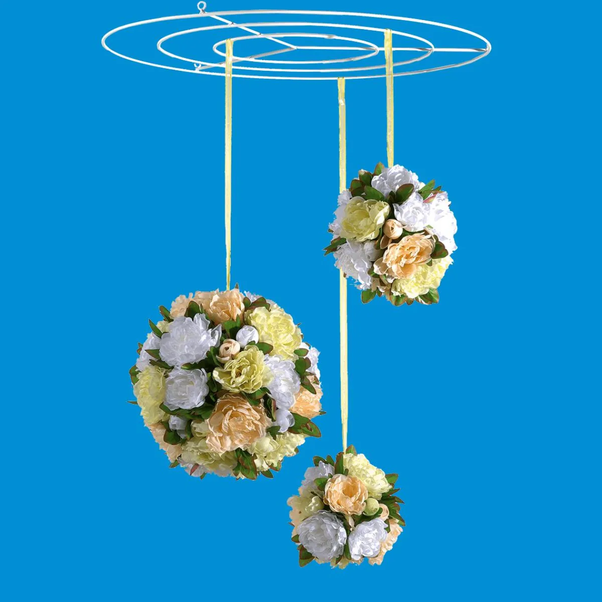 Outlet DecoWoerner Riesen Deckengitter-Ring , 120 Cm Ø weiß
