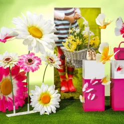 Best DecoWoerner Riesen Gänseblümchen , 100 Cm weiß