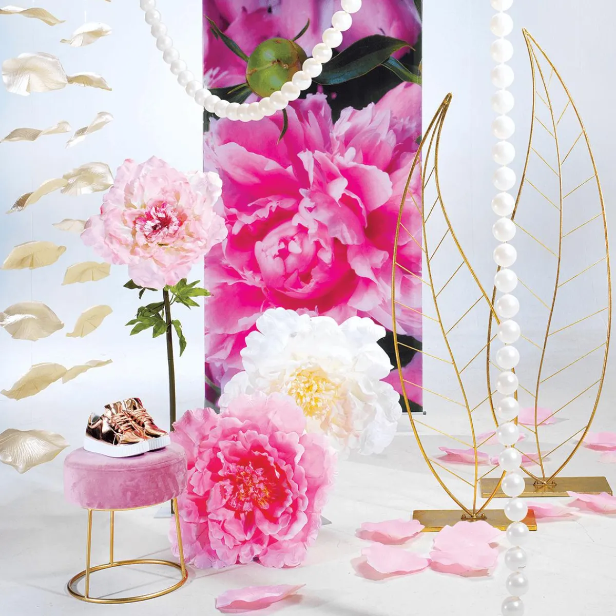 Discount DecoWoerner Riesen Pfingstrose 128 Cm rosa