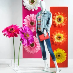 Best DecoWoerner Riesen-Gerbera-Blüte , 45 Cm Ø orange