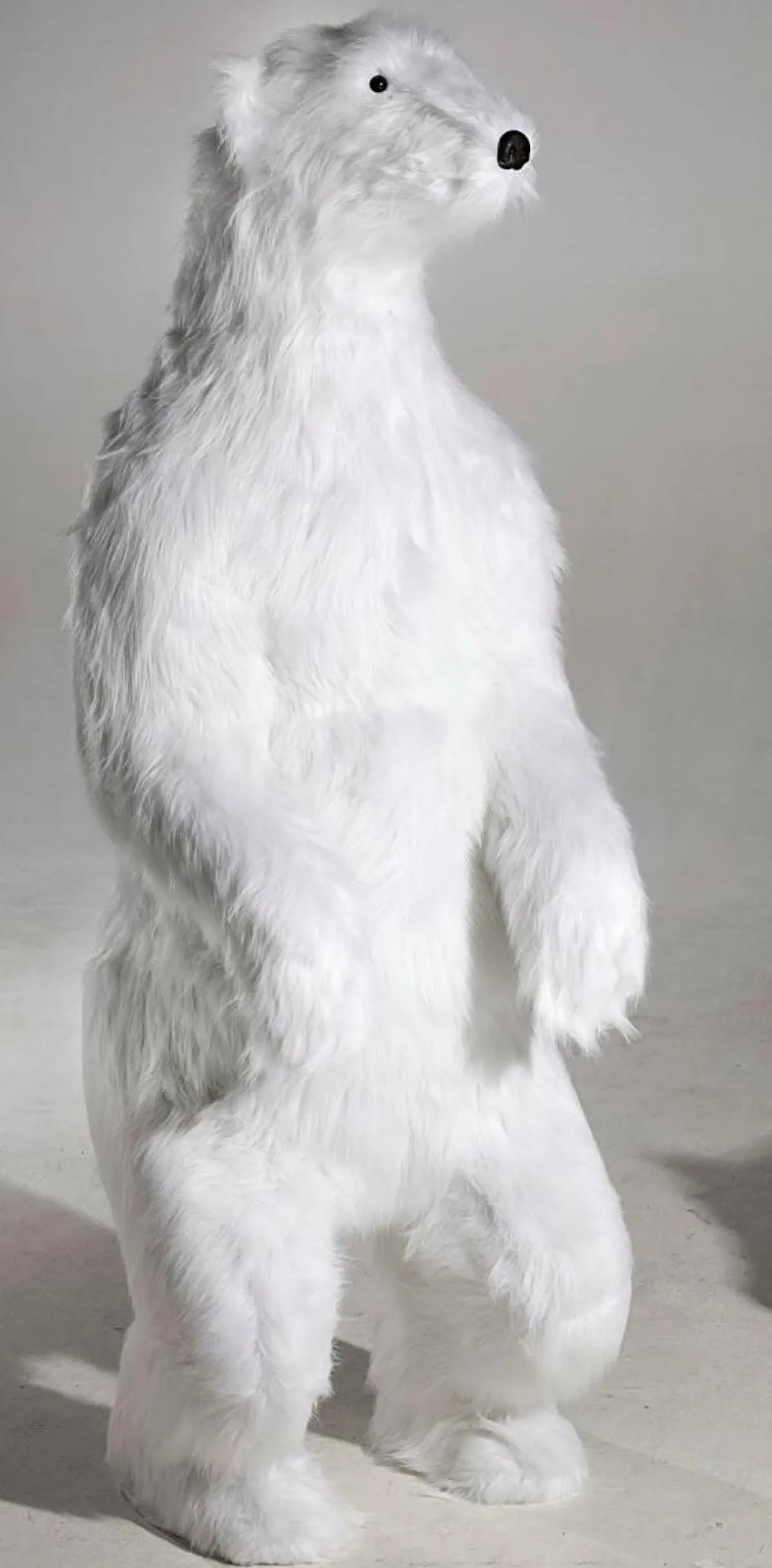 Discount DecoWoerner Riesengroßer Plüsch-Eisbär, 185 Cm Hoch weiß