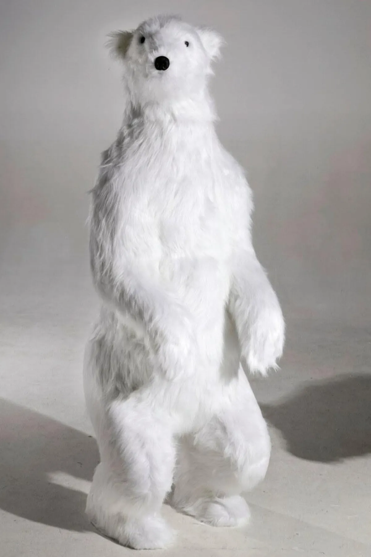 Discount DecoWoerner Riesengroßer Plüsch-Eisbär, 185 Cm Hoch weiß