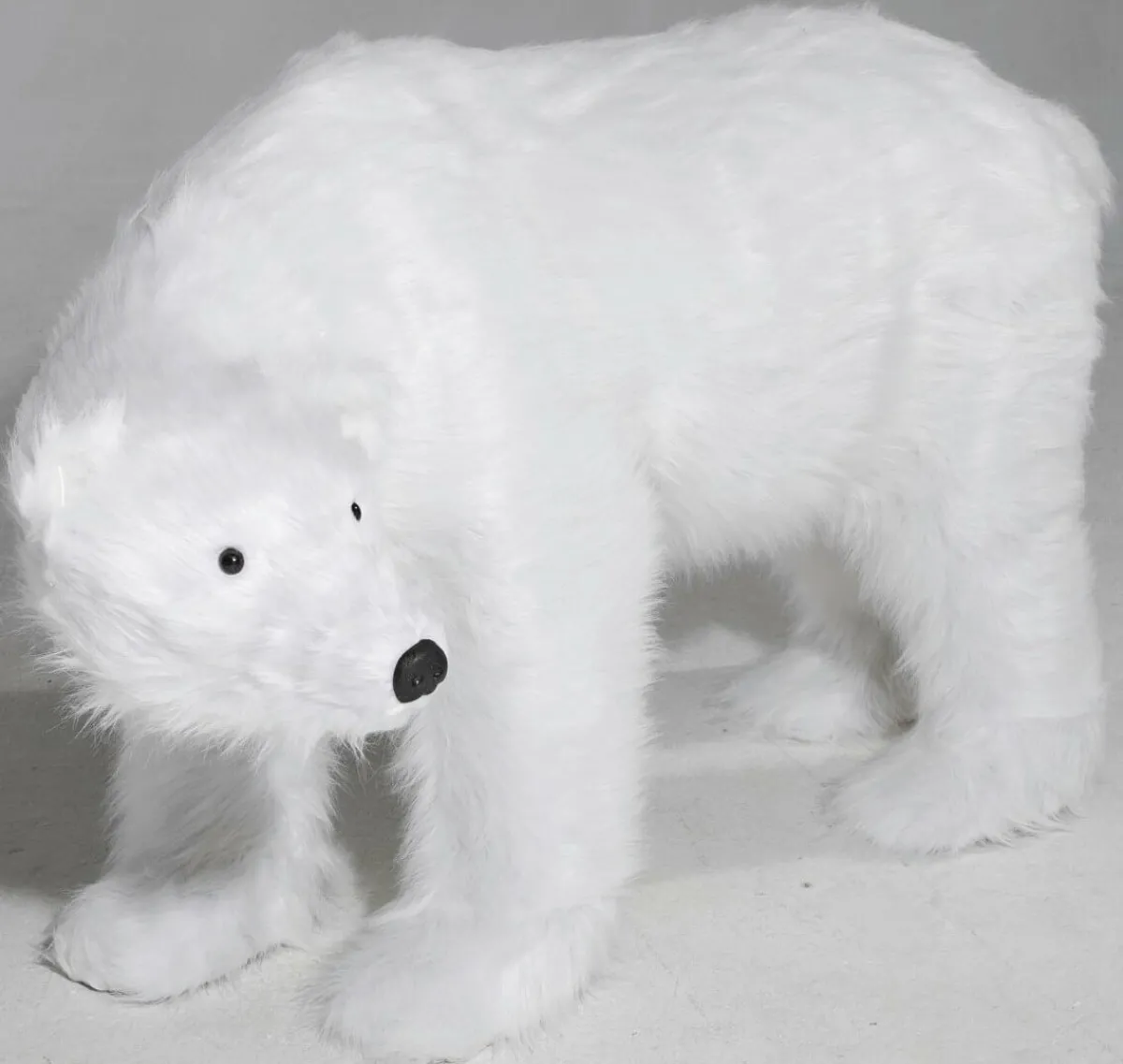 DecoWoerner Riesengroßer Plüsch-Eisbär 92 Cm Hoch weiß
