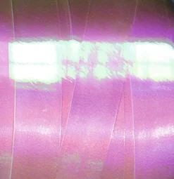 Outlet DecoWoerner Ringelband Irisierend 10 Mm 200 M weiß