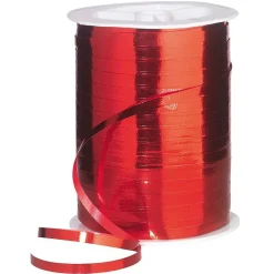 Discount DecoWoerner Ringelband Metallic, 5 Mm, 250 M, rot