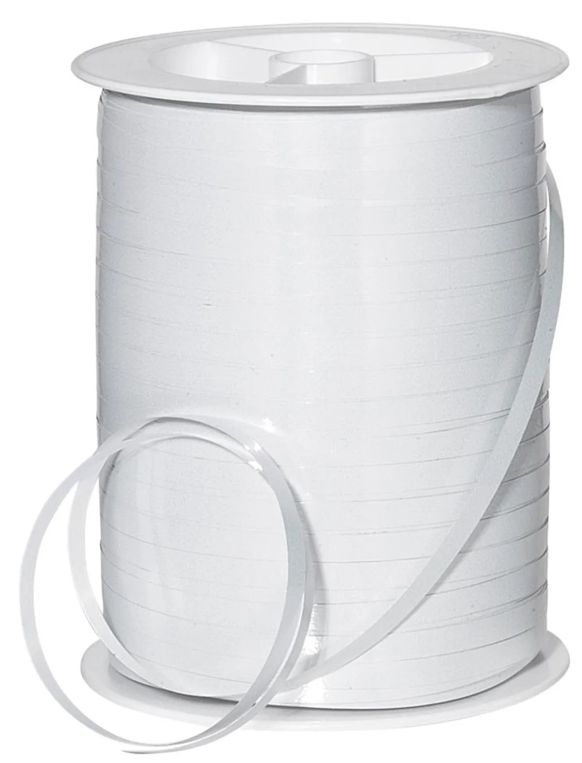 Outlet DecoWoerner Ringelband Metallic, 5 Mm, 250 M, weiß