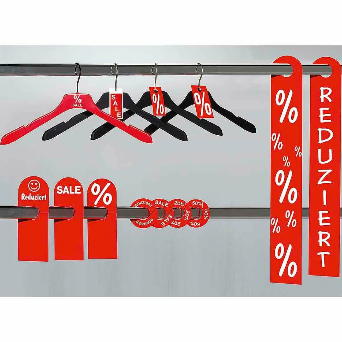Clearance DecoWoerner Ringscheibe, Größentrenner "20 %" rot