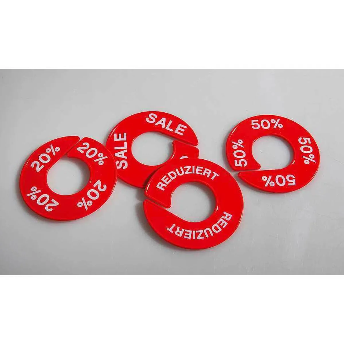 Clearance DecoWoerner Ringscheibe, Größentrenner "20 %" rot