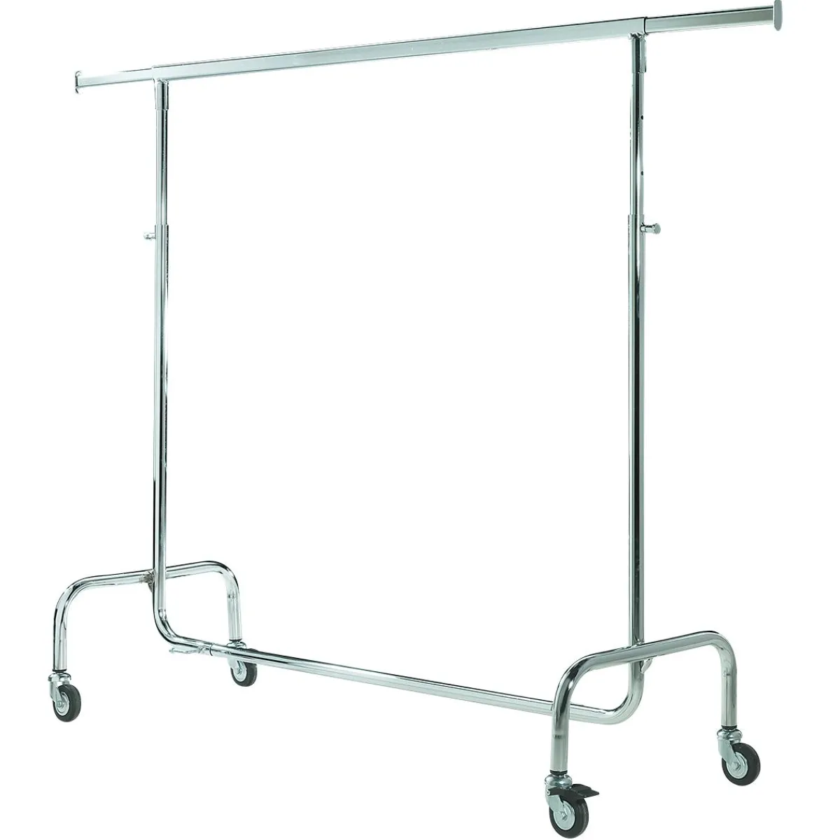 Best DecoWoerner Rollkleiderständer, Stabil Belastbar Bis 100 Kg silber