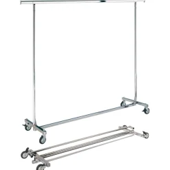 Clearance DecoWoerner Rollständer Klappbar, Fixe Höhe 150 Cm silber