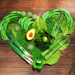 DecoWoerner Romana-Salatblätter Lebensmittel-Attrappe, Pack 6 Stück grün