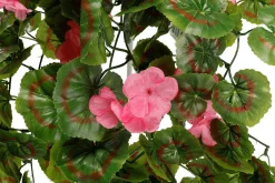 New DecoWoerner Kunst-Geranie, Hängend, 45 Cm rosa
