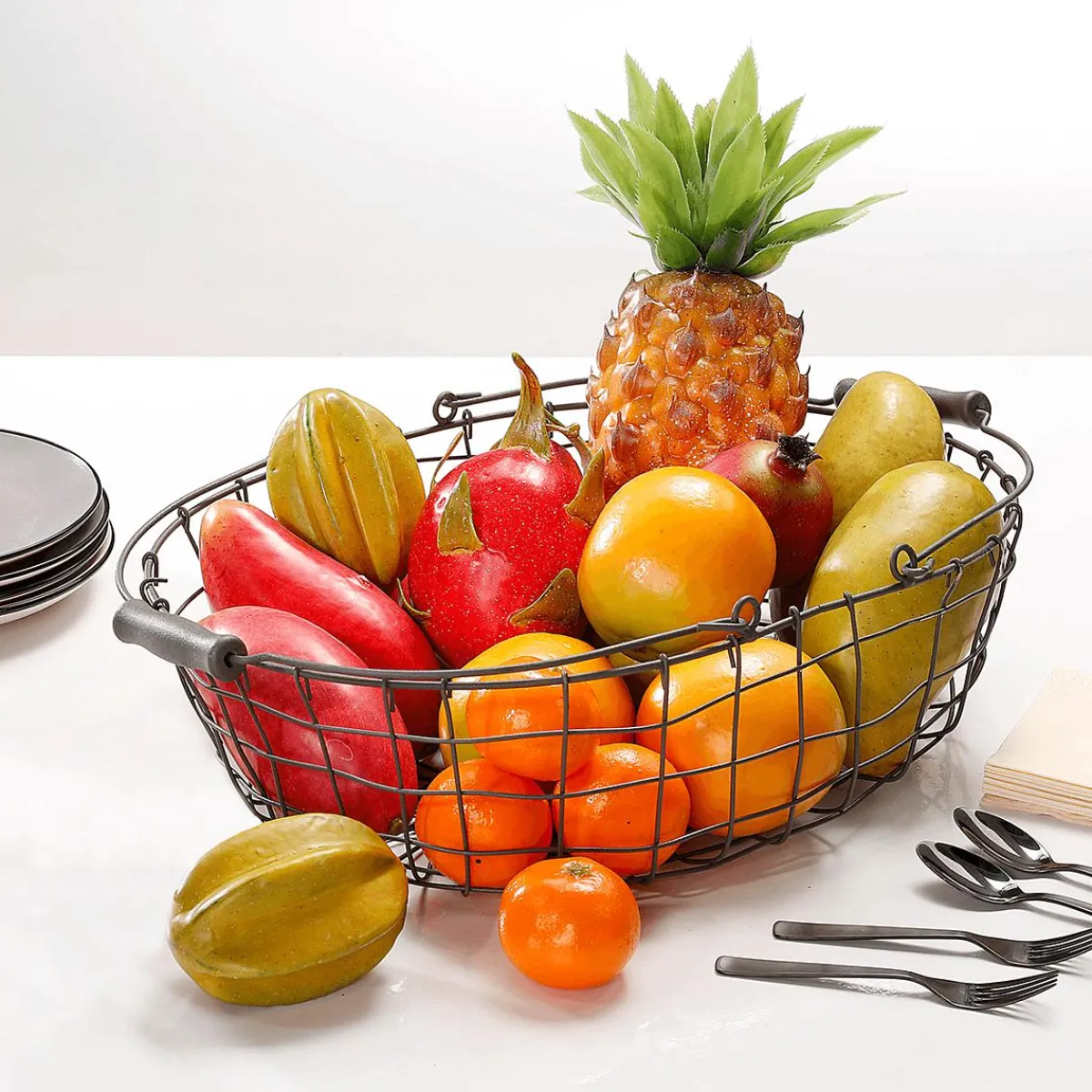 Online DecoWoerner e Mango Manila Super Lebensmittel-Attrappe, Pack à 3 Stück rot