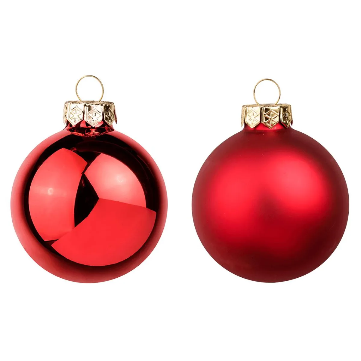 Hot DecoWoerner e Weihnachtskugeln Aus Glas 6 Cm Ø – 24 Stück rot