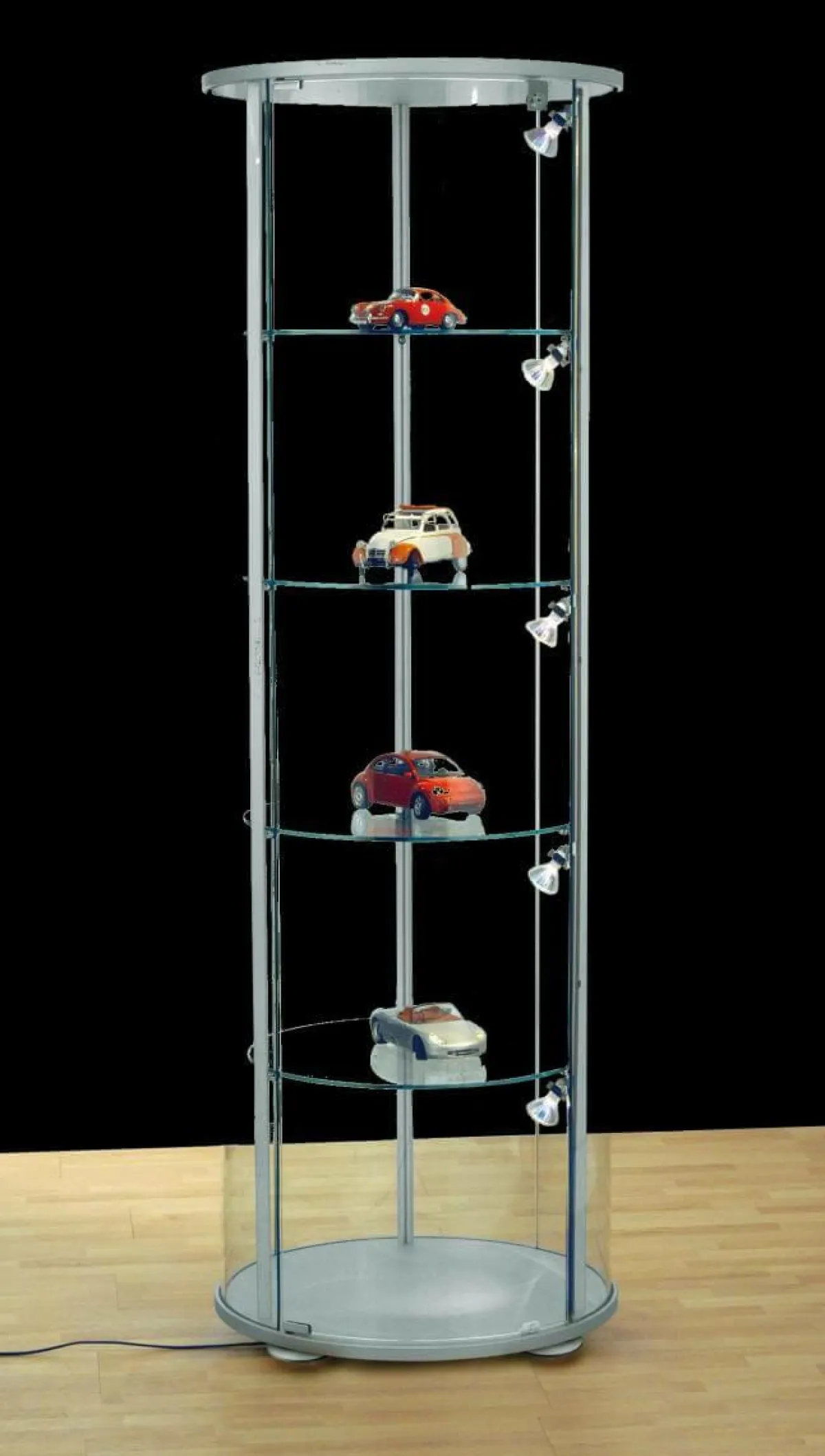 Sale DecoWoerner Rund-Vitrine, 180 Cm Hoch transparent