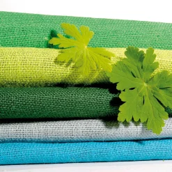 Discount DecoWoerner Rupfen Jute, 160 Cm Breit, grün