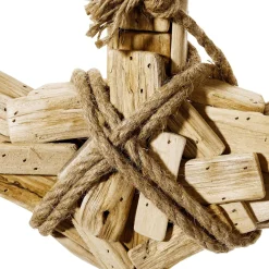 Online DecoWoerner Rustikaler Maritimer Deko Anker, 53 Cm Lang Aus Holz Beige