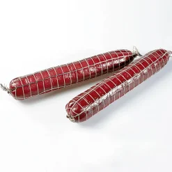 Hot DecoWoerner Salami Lebensmittel-Attrappe, Pack á 2 Stück rot