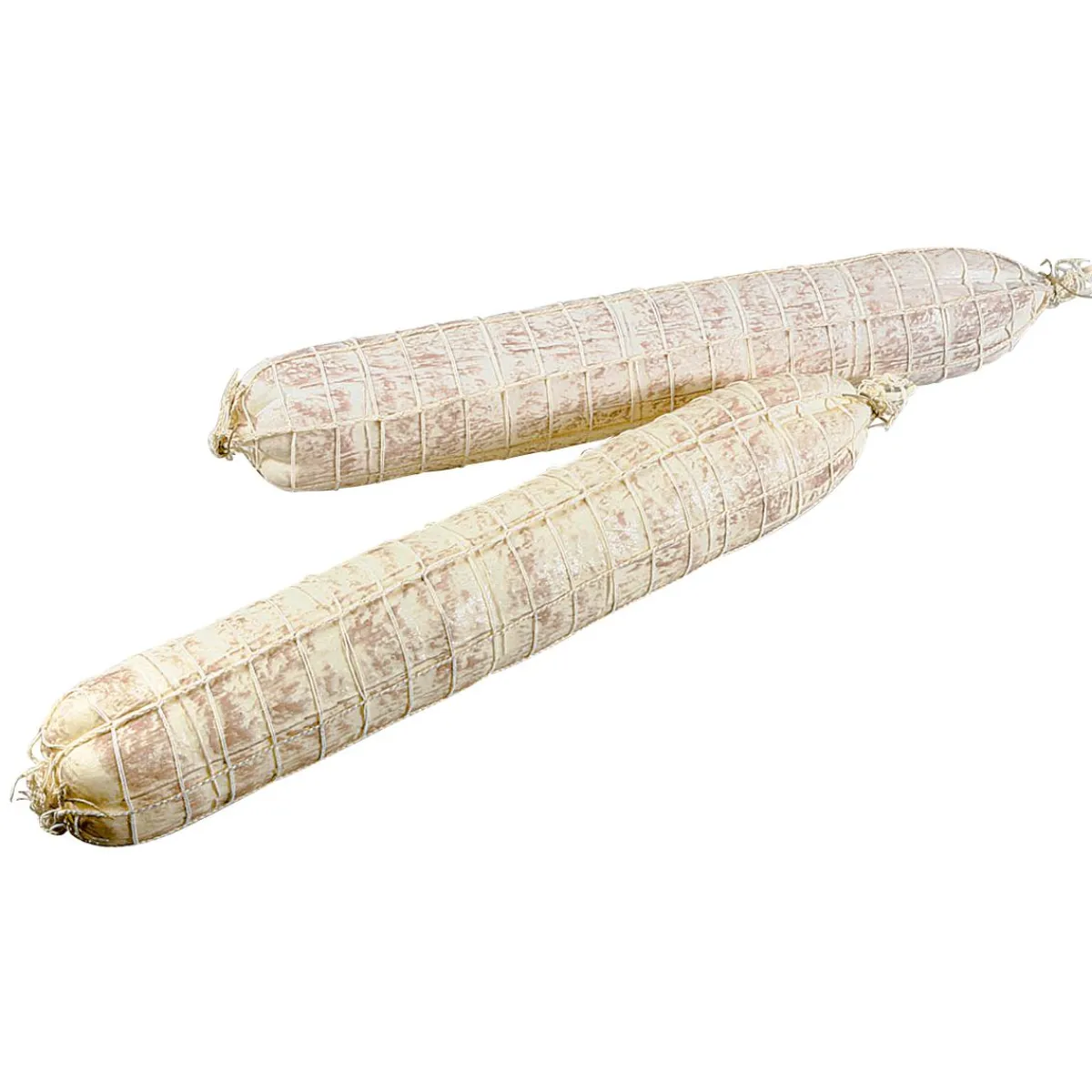 Hot DecoWoerner Salami Lebensmittel-Attrappe, Pack á 2 Stück weiß