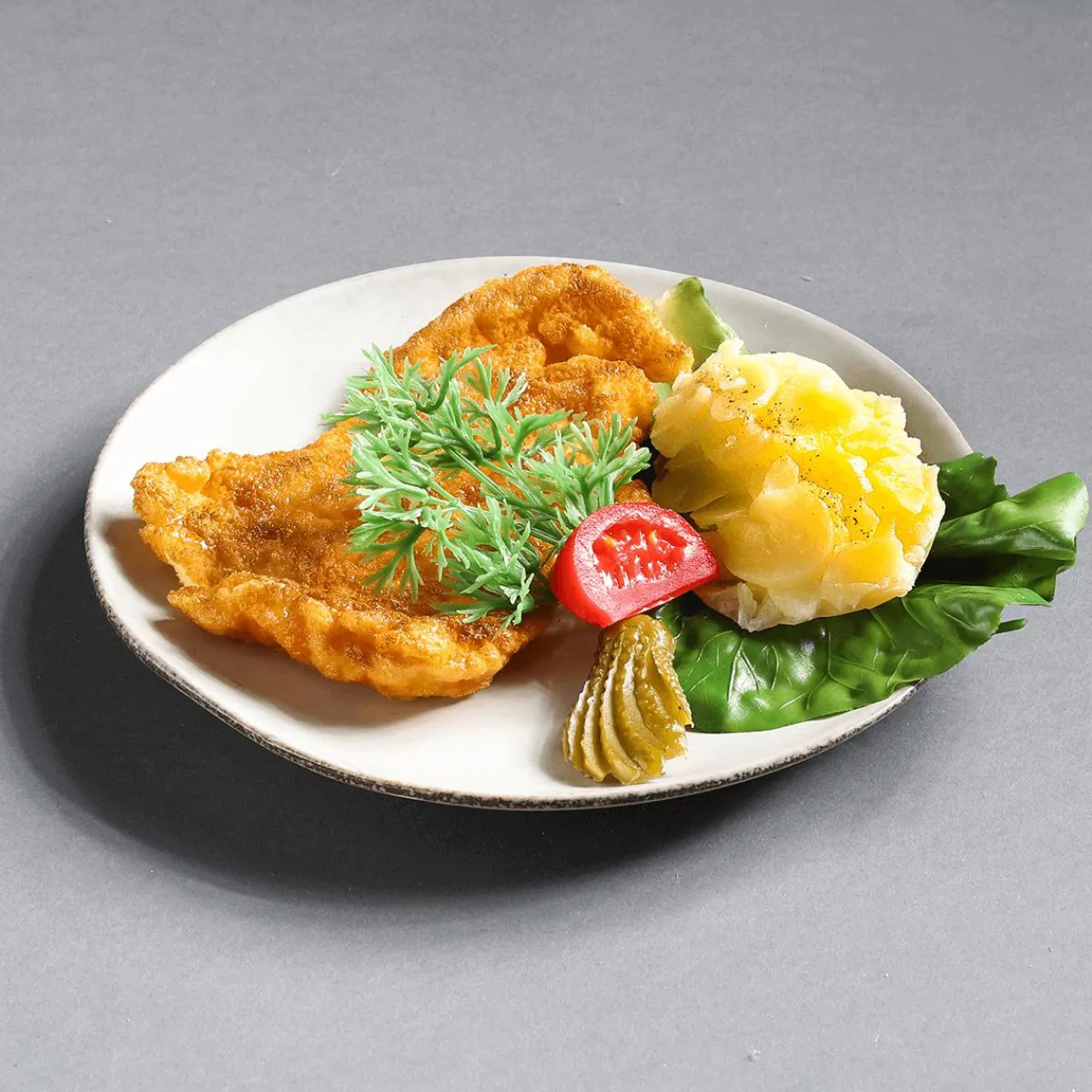 Hot DecoWoerner Salatblätter Lebensmittel-Attrappe, Pack à 5 Stück grün