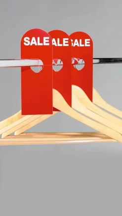 Clearance DecoWoerner Sale-Schild Für Kleiderbügel mehrfarbig
