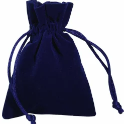 Clearance DecoWoerner Samtsäckchen Royal, 10 Cm, 30 Stück blau
