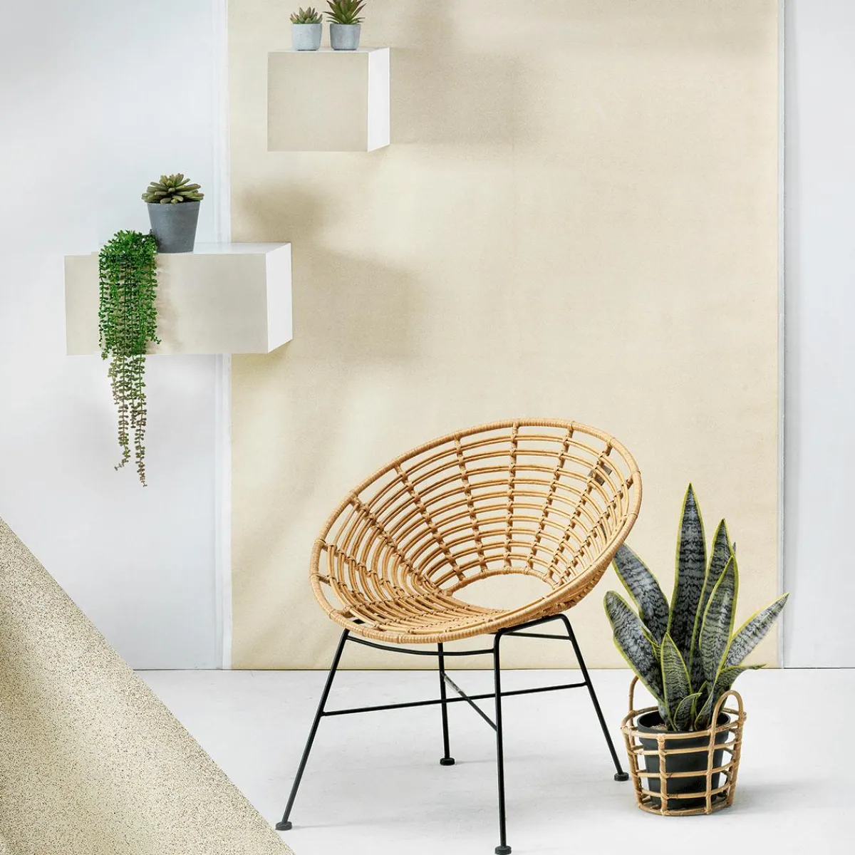 DecoWoerner Sandstoff Mit Echtem Sand, 135 Cm Breit, 3 M braun