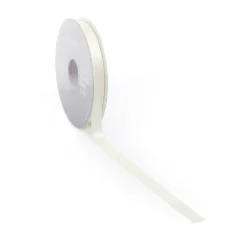 Best DecoWoerner Satinband, 10 Mm X 25m Creme weiß