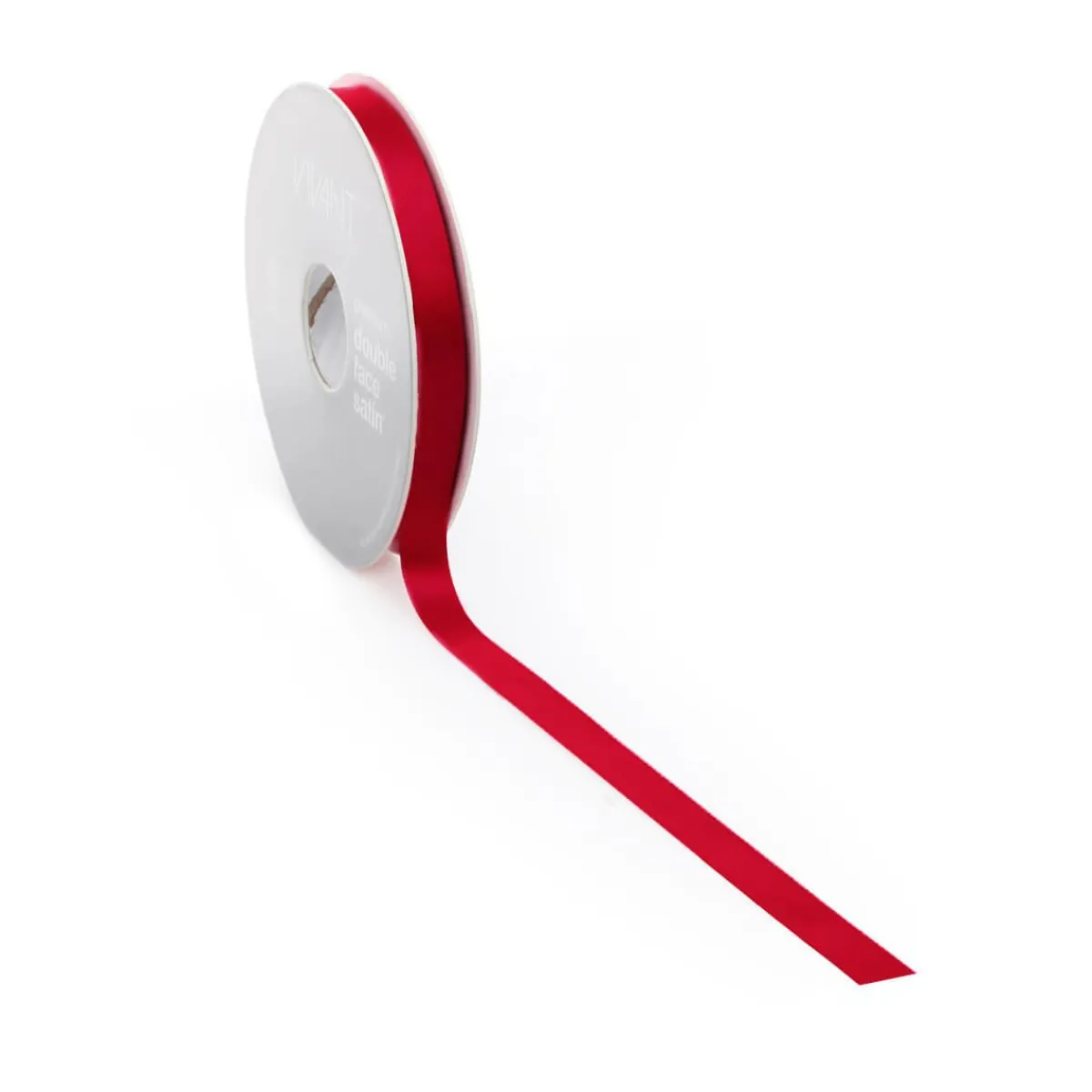 New DecoWoerner Satinband, 10 Mm X 25m rot