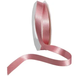 Hot DecoWoerner Satinband Glitter, 15 Mm, 20 M, rosa