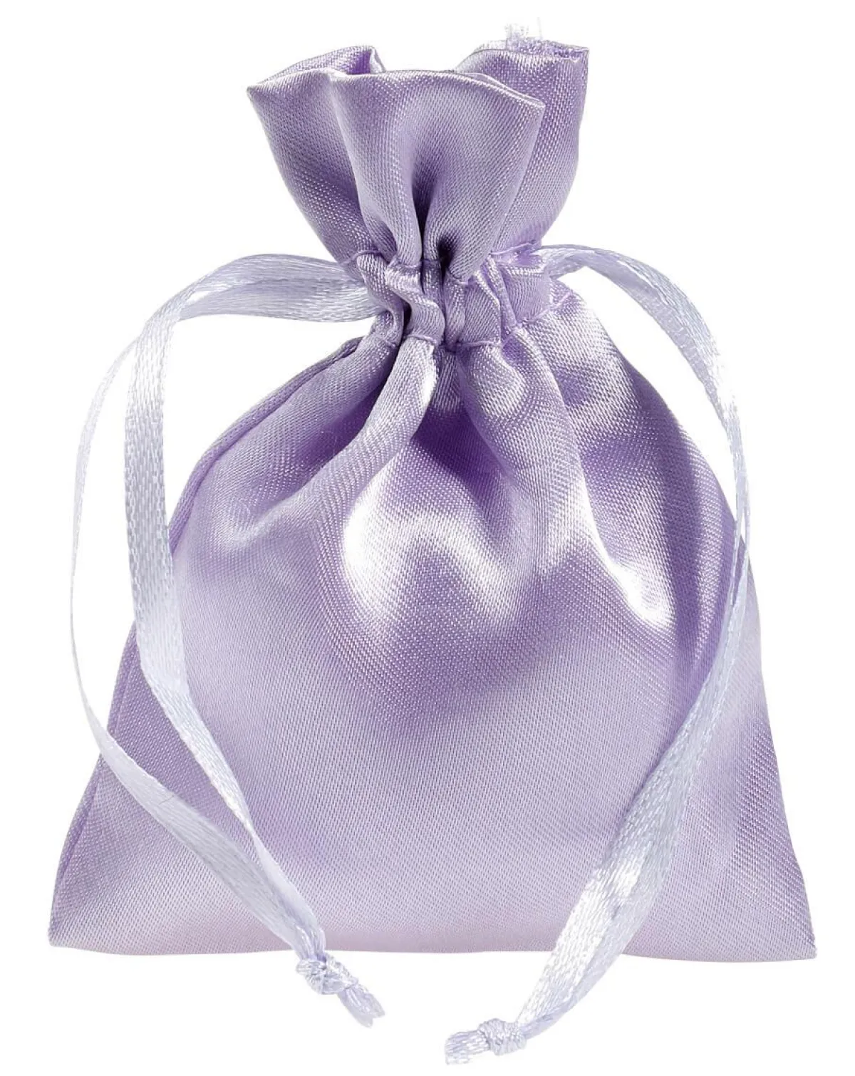 Outlet DecoWoerner Satinsäckchen 10 Cm, 30 Stück, Flieder violett
