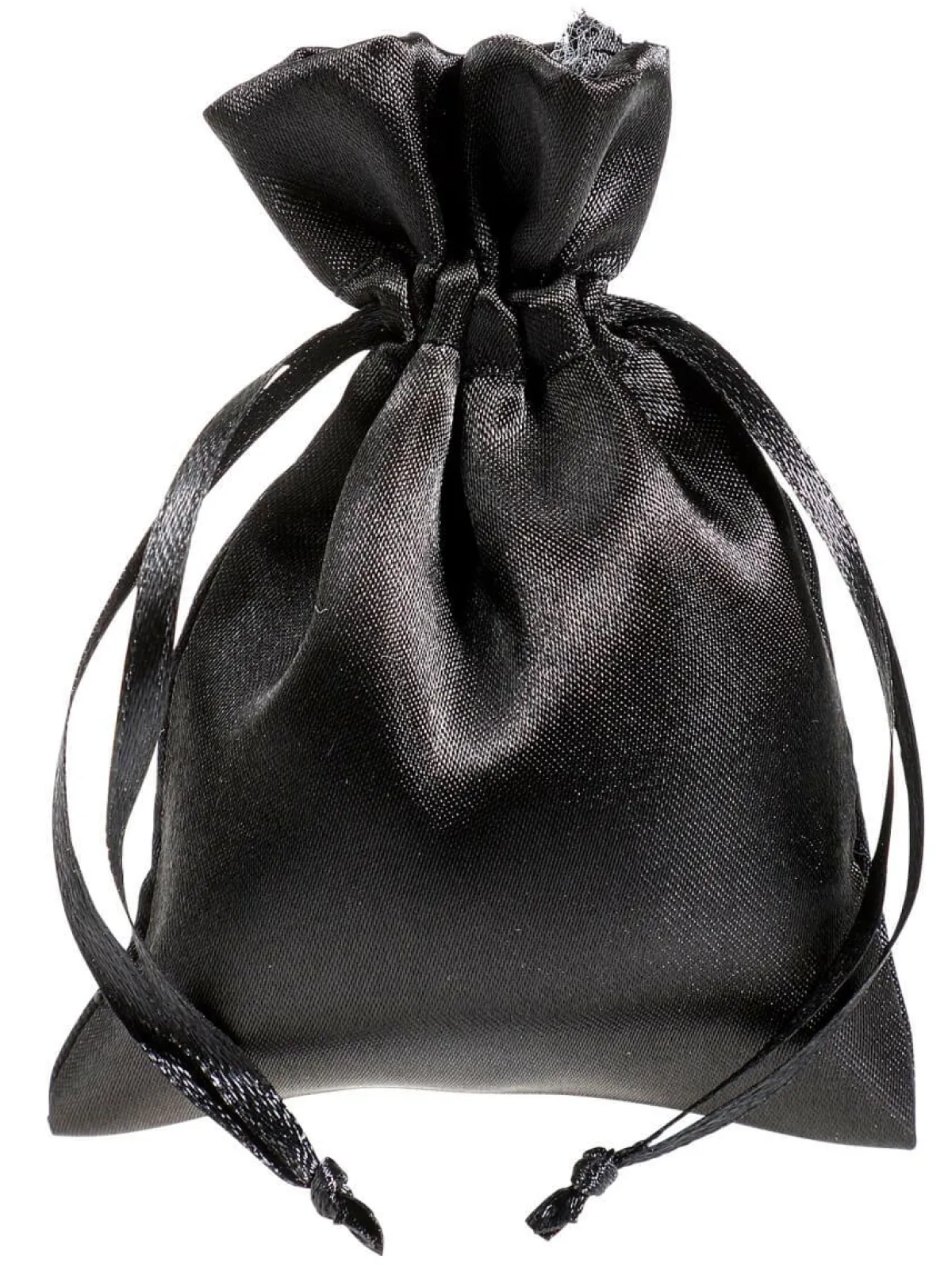 Hot DecoWoerner Satinsäckchen 10 Cm, 30 Stück, schwarz