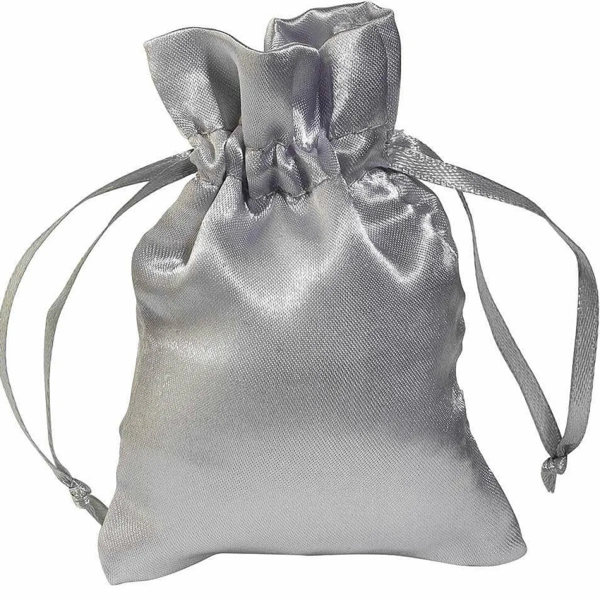 Online DecoWoerner Satinsäckchen 10 Cm, 30 Stück, silber