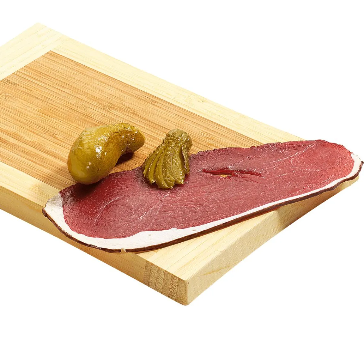 Outlet DecoWoerner Schinken-Scheibe Lebensmittel-Attrappe 25 Cm rot