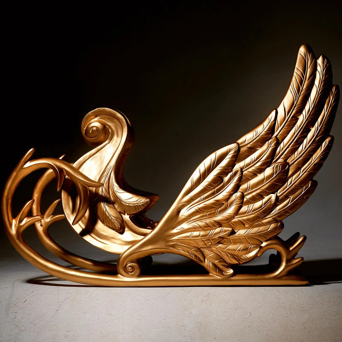 Outlet DecoWoerner Schlitten “Phantasia“ 180 Cm Lang, gold