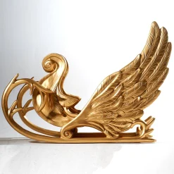 Outlet DecoWoerner Schlitten “Phantasia“ 180 Cm Lang, gold