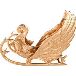 Outlet DecoWoerner Schlitten “Phantasia“ 180 Cm Lang, gold