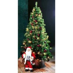 Sale DecoWoerner Schmaler, Künstlicher Weihnachtsbaum Mit LED 210 Cm grün