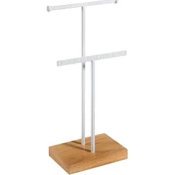 DecoWoerner Schmuckständer, T-Ständer 2tlg., 32 Cm Hoch weiß
