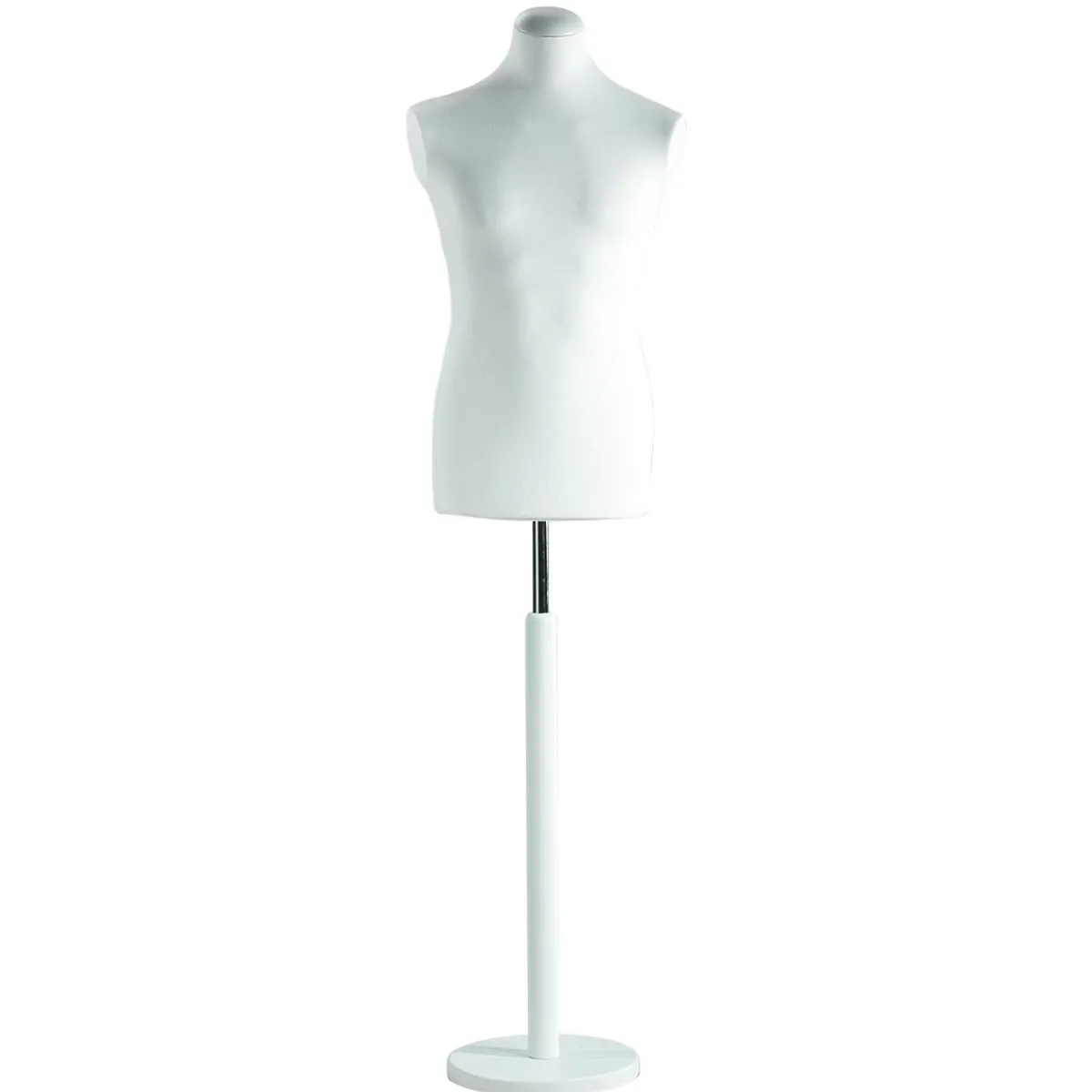 Best DecoWoerner Schneiderpuppe Männlich, Büste 78 Cm, - weiß