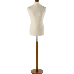 Sale DecoWoerner Schneiderpuppe Männlich, Büste 78 Cm, Ecru/walnuss braun