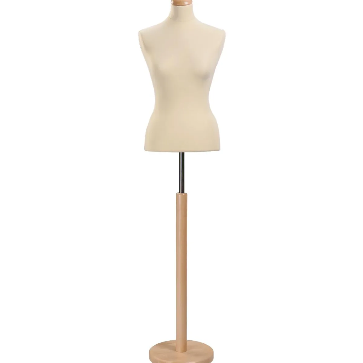 Discount DecoWoerner Schneiderpuppe Weiblich, Büste 63 Cm, Ecru/eiche Hell Beige